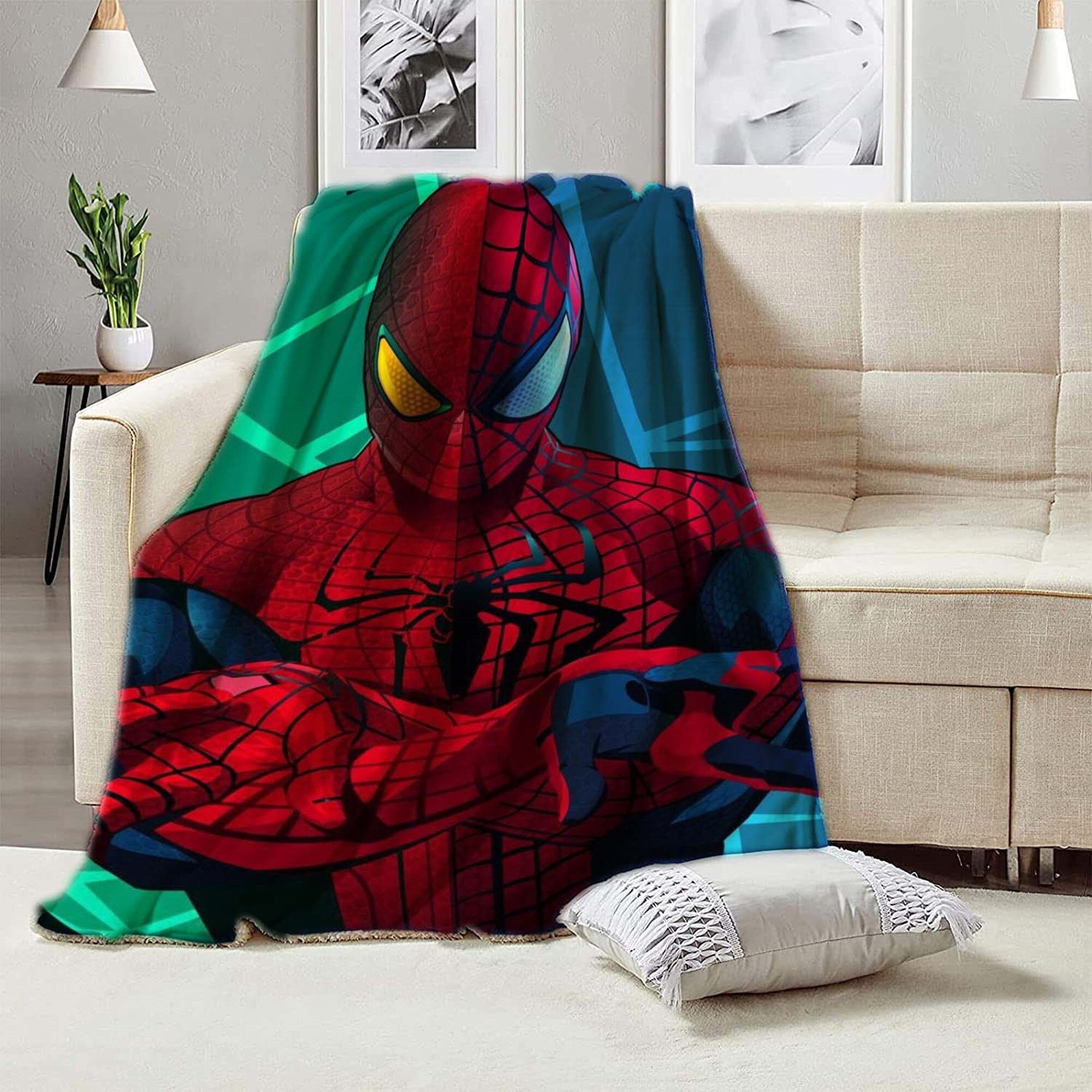 Spiderman throw blanket hot sale