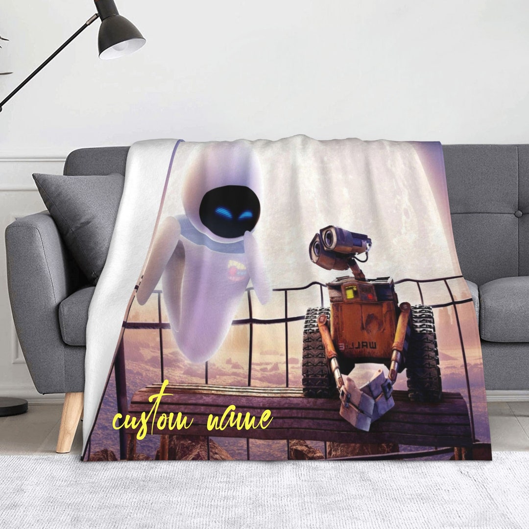 Custom Name Blanket Personalized WALLE Blanket Baby Birthday Gift Home ...