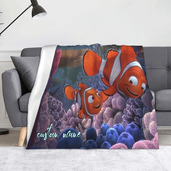 Personalisierte Namensdecke Suche Nemo Decke Baby Geburtstag Geschenk Home Dekor