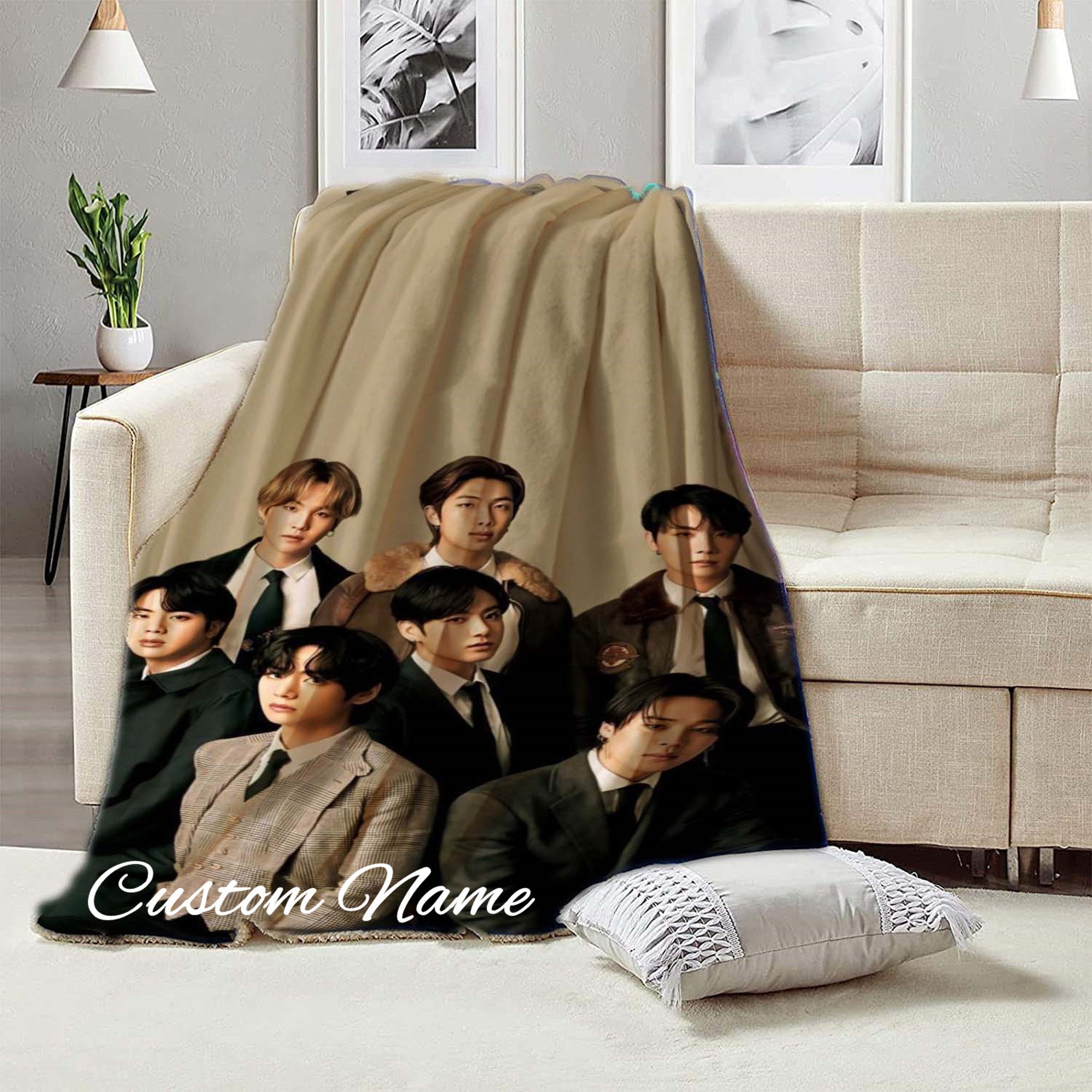 Bts pillow and blanket sale