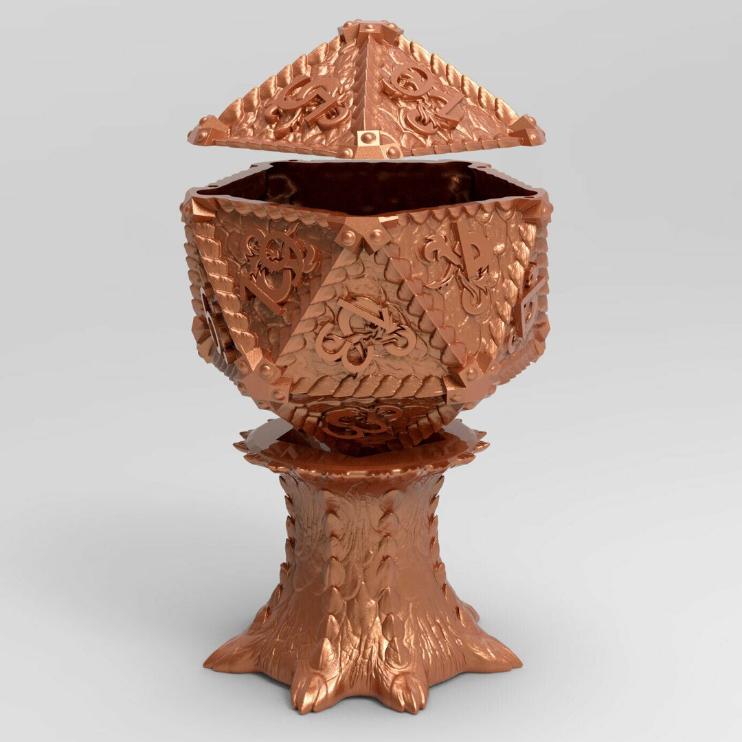 Dnd D20 Popcorn Box With Stand, 3D STL, DIGITAL Product/file Etsy