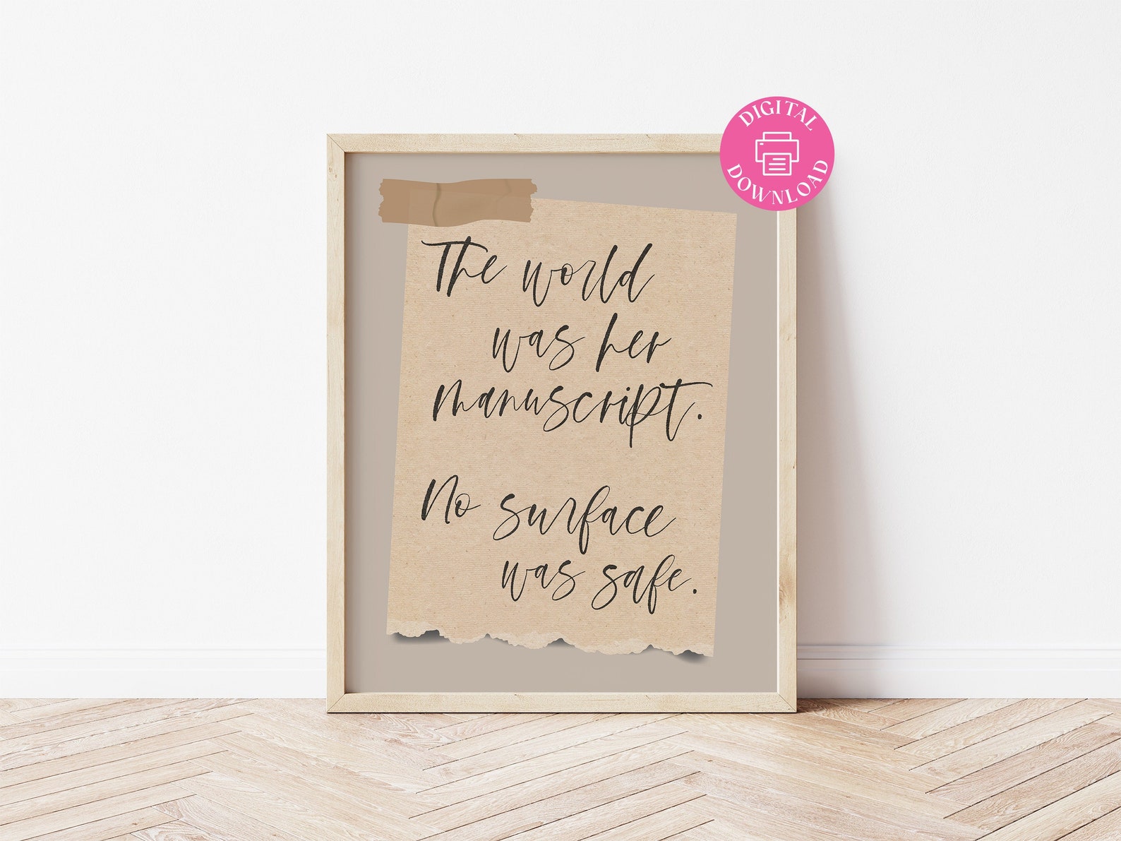 The World Was Her Manuscript No Surface Was Safe Print Verity Etsy Canada
