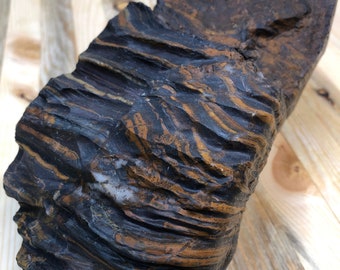 7lb 3oz Rare & unique specimen-grade banded iron formation! Breathtaking natural art! Gem-quality display for any home décor. NY-99-B
