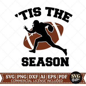 C'est la saison SVG | Football SVG | Football Designs SVG | Maillot de foot | Jour du match | Cadre divisé | Fichiers de découpe Cricut | Sublimation