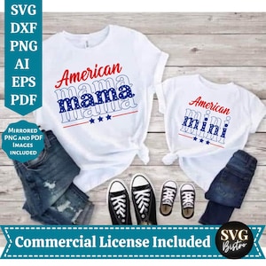 Matching Fourth of July SVG / 4th of July SVG / America svg / Patriotic svg / Independence Day svg / Cut Files for Cricut / Sublimation