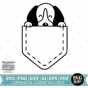 Dog Pockets SVG | Dogs In Pocket SVG | Dog Lovers SVG | Dog Moms svg | Dog Breeds | Cute Dogs Pocket | Cricut Cut File | Sublimation