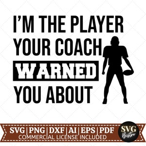 Joueur de football SVG | Football SVG | Football Designs SVG | Maillot de foot | Jour du match | Cadre divisé | Fichiers de découpe Cricut | Sublimation