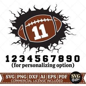 Football sur le mur SVG | Football Designs SVG | Football SVG | Maillot de foot | Jour du match | Cadre divisé | Fichiers de découpe Cricut, sublimation