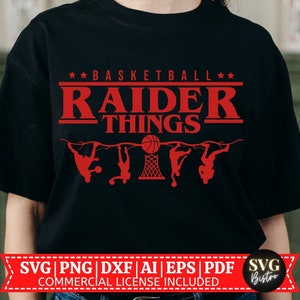 Raider Basketball Things SVG | School Spirit | Basketball Design | Basketball Team Shirt | Mascot | Cricut svg Cut File | Sublimation File