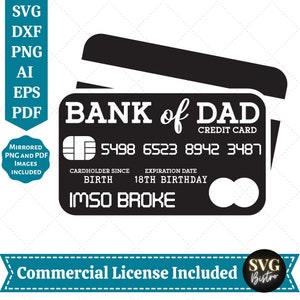 Bank of Dad SVG, Daddy SVG, Dia dos Pais SVG, Daddy svg, Best Dad svg, Papa svg, Paternidade svg, Arquivos cortados para Cricut, Sublimação