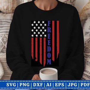 Libertà 4 luglio America SVG, Sparkly America SVG, Giorno dell&#39;Indipendenza, 4 luglio SVG, Disegni SVG bandiera 4 luglio, file tagliati Cricut