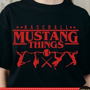 Mustangs SVG | School Spirit | Baseball Design | Mustang Pride | Mustang Team Shirt | Mascot | Cricut svg Cut File | Sublimation File