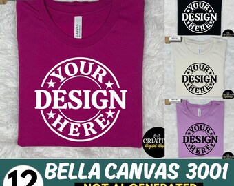 Bella Canvas 3001 Mockup Bundle, 3001 Tshirts Bundle, Bella Canvas Model Mockup Bundle, Lifestyle Mockups, Trendy Shirt Mocks