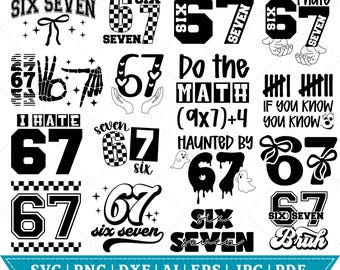 6 7 Lustige Hände SVG Bundle, Cricut Silhouette (Digitaler Download)
