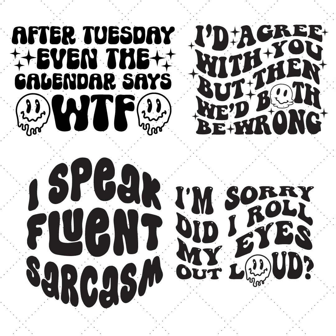 Retro Sarcastic SVG Bundle | Sarcastic SVG Bundle | Funny SVG | Mean ...