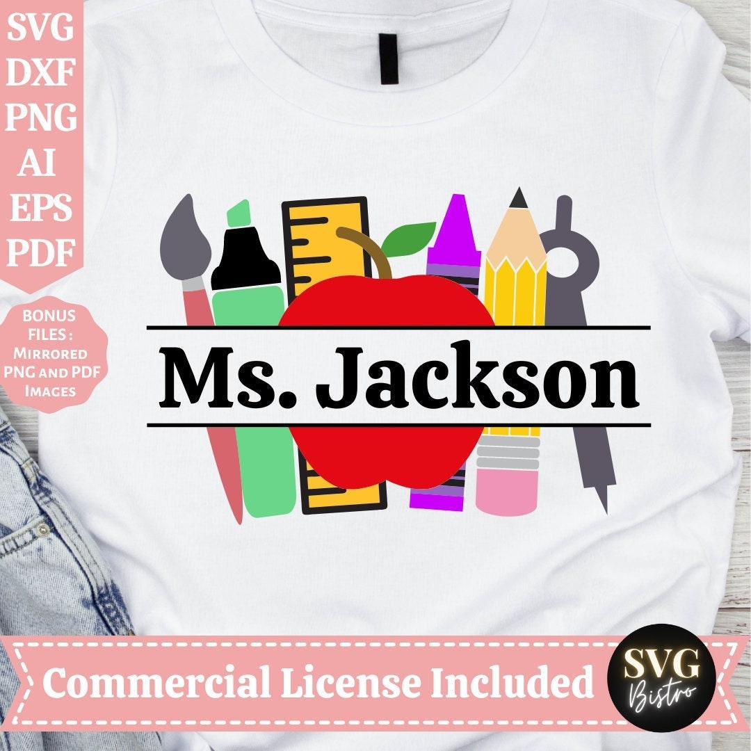 Teacher Monogram SVG | Teacher Quotes SVG | Teacher Shirt SVG | Back to ...
