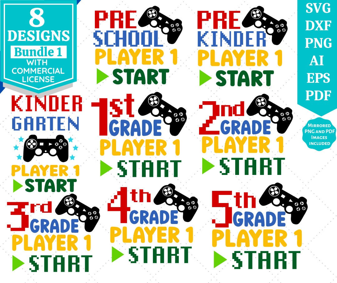 Back to School Mega SVG Bundle 2 | School Grade SVG | School Shirt ...