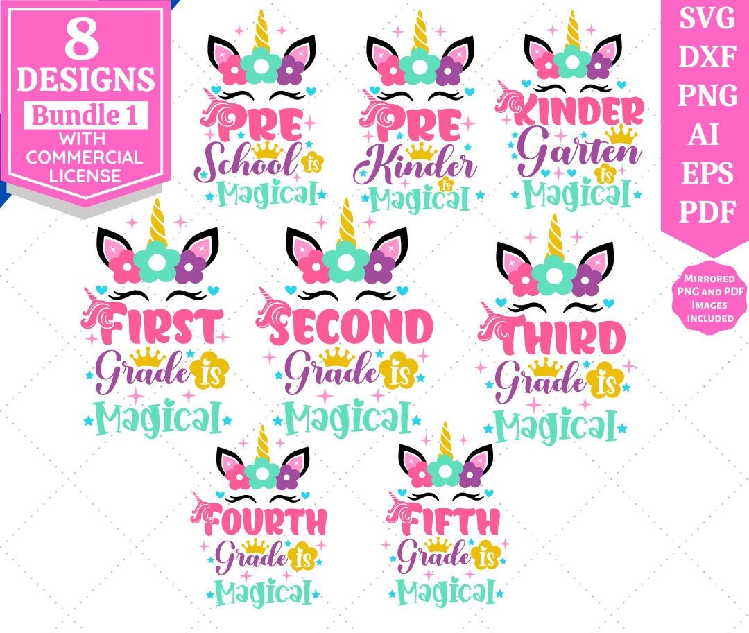 Back to School Mega SVG Bundle 2 School Grade SVG School - Etsy