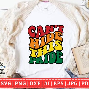 No puedo ocultar este orgullo SVG / Orgullo gay SVG / LGBTQIA / Aliado orgulloso / Orgullo gay svg / lesbiana / Mes del Orgullo svg / Cortar archivos Cricut / Sublimación