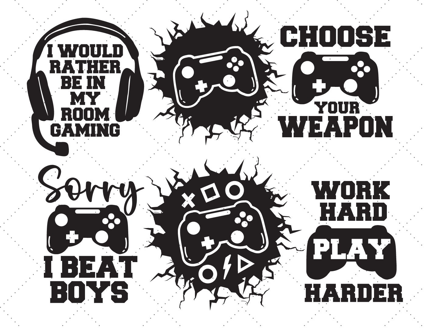 Gamer SVG Bundle | Funny Gamer SVG | Gamer Svg | Video Games Svg | Boys ...