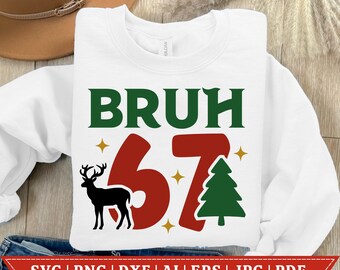 Funny 6 7 Christmas Meme Svg, Funny Six Seven Meme Quote, Six Seven Christmas Tree Svg,Funny Santa Svg,Christmas Svg,Digital Download