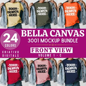 Bella Canvas 3001 モックアップ バンドル、3001 T シャツ バンドル、Bella Canvas モデル モックアップ バンドル、ライフスタイル モックアップ、トレンディ シャツ モックアップ、デニム ジャケット