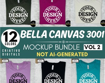 Bella Canvas 3001 Mockup Bundle, 3001 Tshirts Bundle, Bella Canvas Model Mockup Bundle, Lifestyle Mockups, Trendy Shirt Mocks