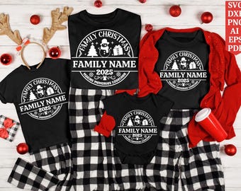 Christmas Family SVG | Christmas Family Shirt | Christmas Design | Group Shirts | Family Shirts | Cricut svg Cut File | Sublimation File