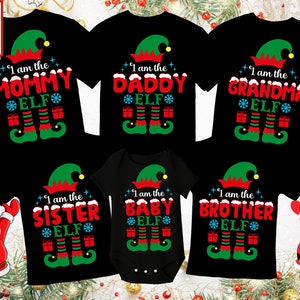 Elf Christmas Family Shirt SVG Bundle | Christmas SVG | Christmas Shirt SVG | Group Shirt | Cricut Cut File | Sublimation