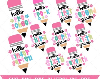 Preppy Back To School SVG PNG Bundle, T Shirt Bundle, First Day Of School Shirt, Coquette Teacher Png Shirt, Girl Shirt Sublimation Designs