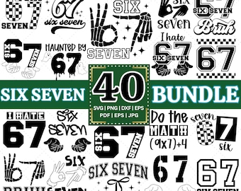 6 7 Lustige Hände SVG Bundle, Cricut Silhouette (Digitaler Download)