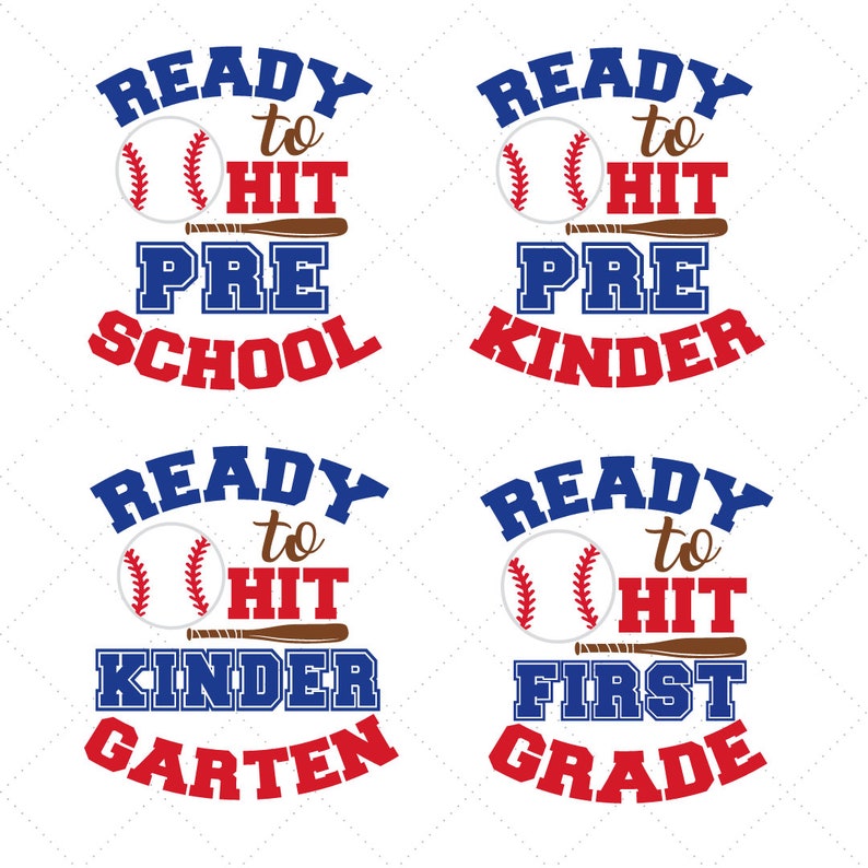 Back to School SVG Bundle | Baseball SVG | School Grade SVG | Baseball ...
