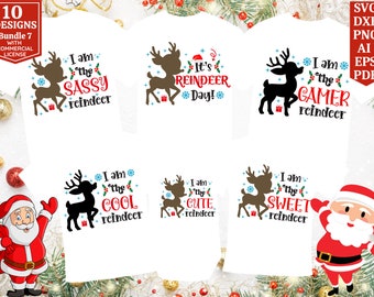 Renskjorta SVG-paket | Rendagen SVG-paket | Julskjorta SVG | Gruppskjorta | Skolskjorta svg, Cricut Cut-fil | Sublimering