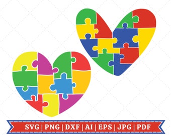 Autism Awareness SVG Bundle | Autism Clipart SVG | Autism t-shirt design | Autism Puzzle Pieces svg | Gift for Autism| Autism Mom | Cricut