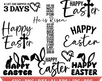 Easter Christian Quotes Bundle png, svg, He is Risen PNG, Retro Easter Png, svg, Bible Verse svg, Christian Religious png Bundle