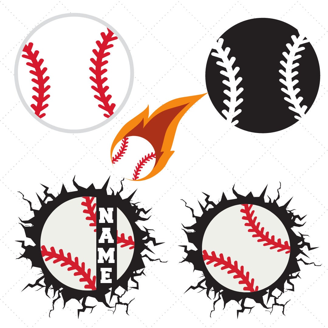 Baseball SVG Bundle Softball SVG Layered Baseball SVG Etsy UK