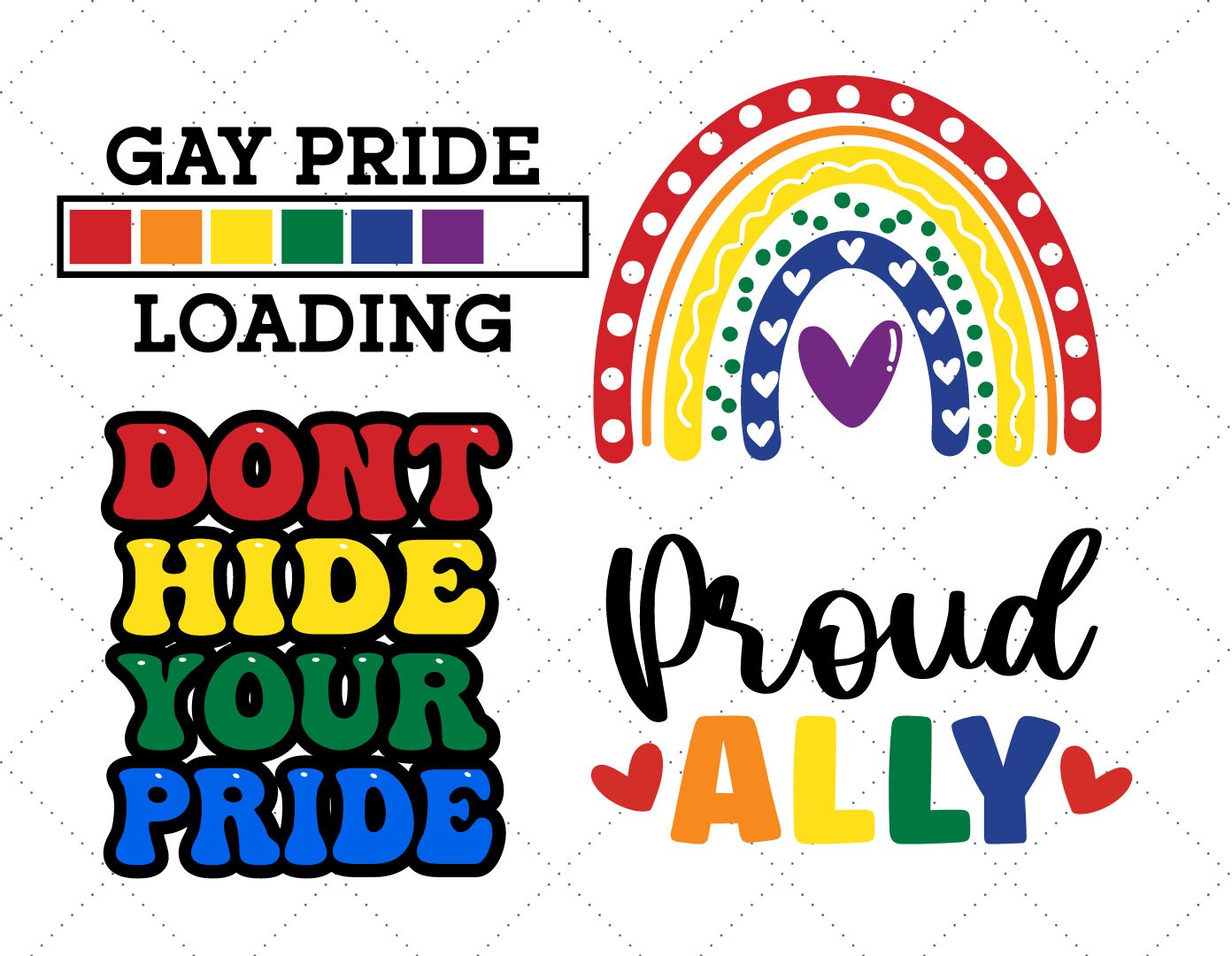 Gay Pride SVG Bundle, LGBTQIA Svg Bundle, Proud Ally Svg, Gay Pride Svg ...