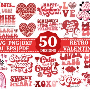 Retro Valentine SVG Bundle | Valentine SVG Bundle | Valentine Shirt SVG | Retro svg | Group Shirt | Cricut Cut File | Sublimation