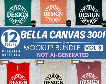 Bella Canvas 3001 Mockup Bundle, 3001 Tshirts Bundle, Bella Canvas Model Mockup Bundle, Lifestyle Mockups, Trendy Shirt Mocks