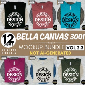 Bella Canvas 3001 モックアップ バンドル、3001 T シャツ バンドル、Bella Canvas モデル モックアップ バンドル、ライフスタイル モックアップ、トレンディなシャツ モックアップ