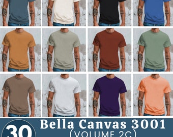 Bella Canvas 3001 Mockup Bundle, 3001 Tshirts Bundle, Bella Canvas Model Mockup Whole Section Bundle, Lifestyle Mockups, Trendy Shirt Mocks