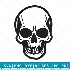Skull SVG | Skeleton Silhouette SVG Bundle | Halloween svg Bundle | Halloween Decor |Cut Files for Cricut