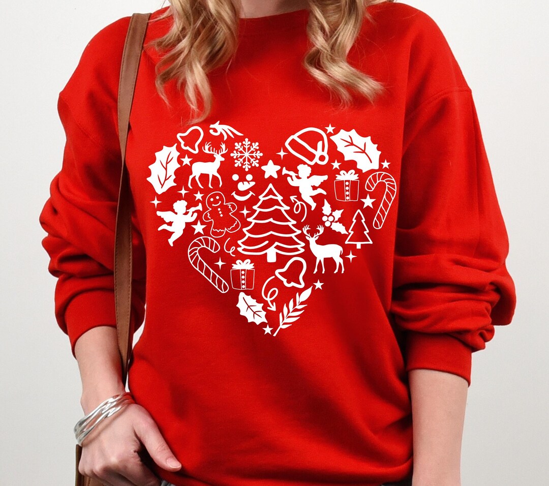 Christmas Heart Vibes SVG PNG PDF, Christmas Shirt Svg, Merry Christmas ...