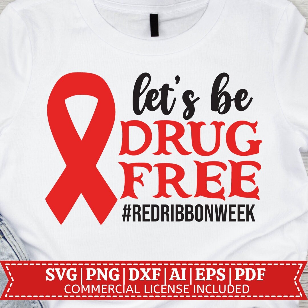 Support Squad SVG | Red Ribbon Week SVG | No to Drugs | Drug Free Svg ...
