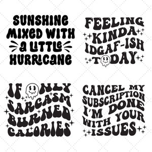 Retro Sarcastic SVG Bundle | Sarcastic SVG Bundle | Funny SVG | Mean ...