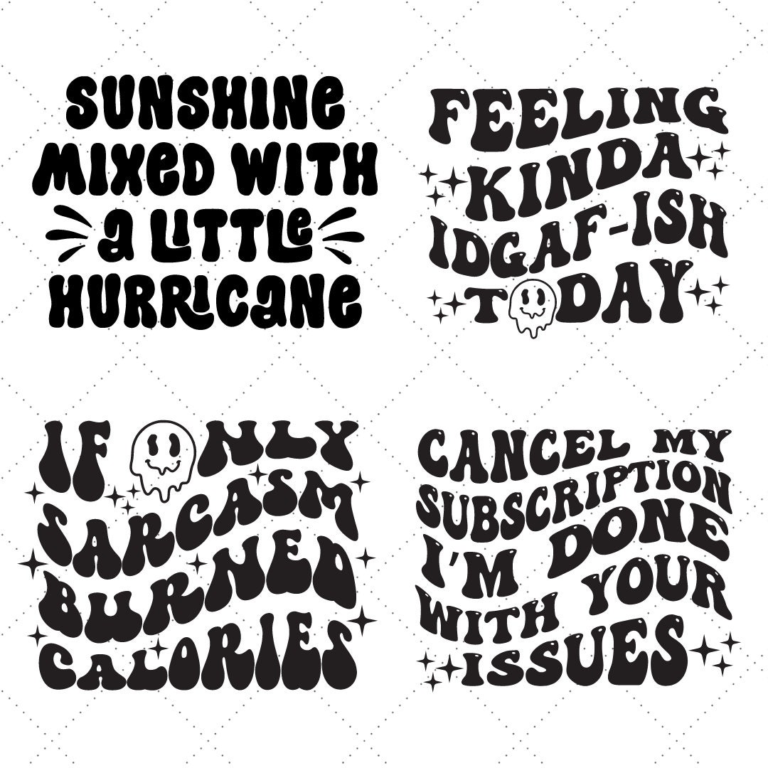 Retro Sarcastic SVG Bundle | Sarcastic SVG Bundle | Funny SVG | Mean ...