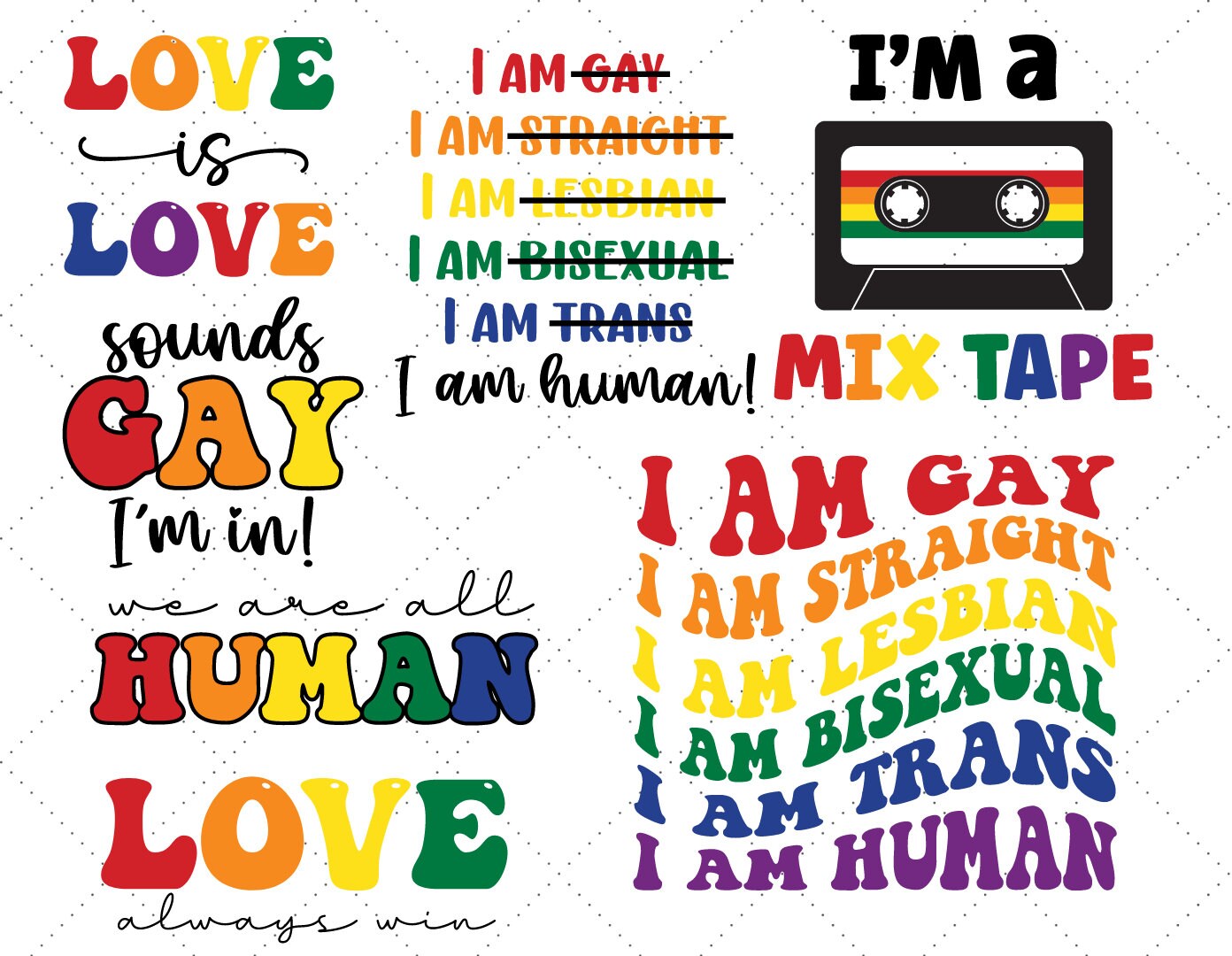Gay Pride SVG Bundle, LGBTQIA Svg Bundle, Proud Ally Svg, Gay Pride Svg ...