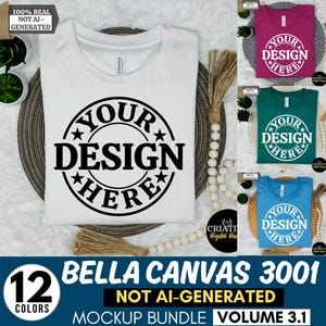 Bella Canvas 3001 モックアップ バンドル、3001 T シャツ バンドル、Bella Canvas モデル モックアップ バンドル、ライフスタイル モックアップ、トレンディなシャツ モックアップ