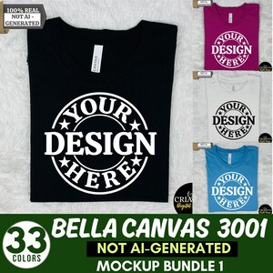 Bella Canvas 3001 モックアップ バンドル、3001 T シャツ バンドル、Bella Canvas モデル モックアップ バンドル、ライフスタイル モックアップ、トレンディなシャツ モックアップ