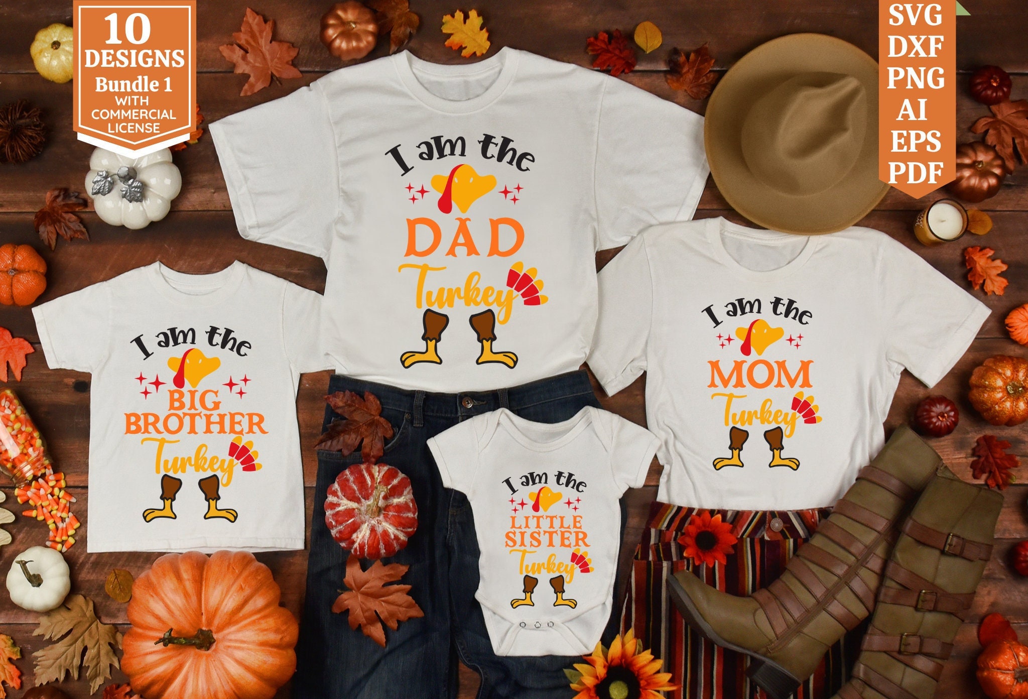 Thanksgiving Family Shirt SVG Bundle Thanksgiving SVG - Etsy
